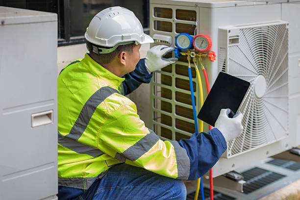 Professional Hvac technician working in Chatham, VA